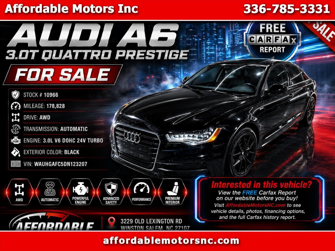 2013 Audi A6 3.0T quattro Tiptronic