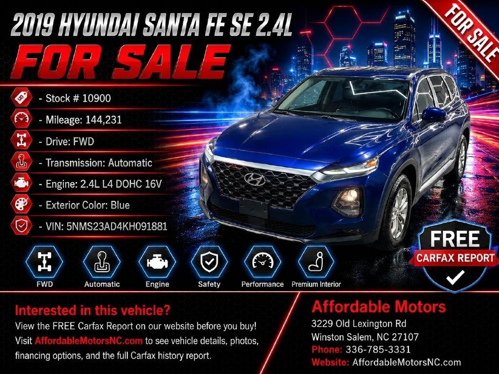 2019 Hyundai Santa Fe SE 2.4L Auto FWD