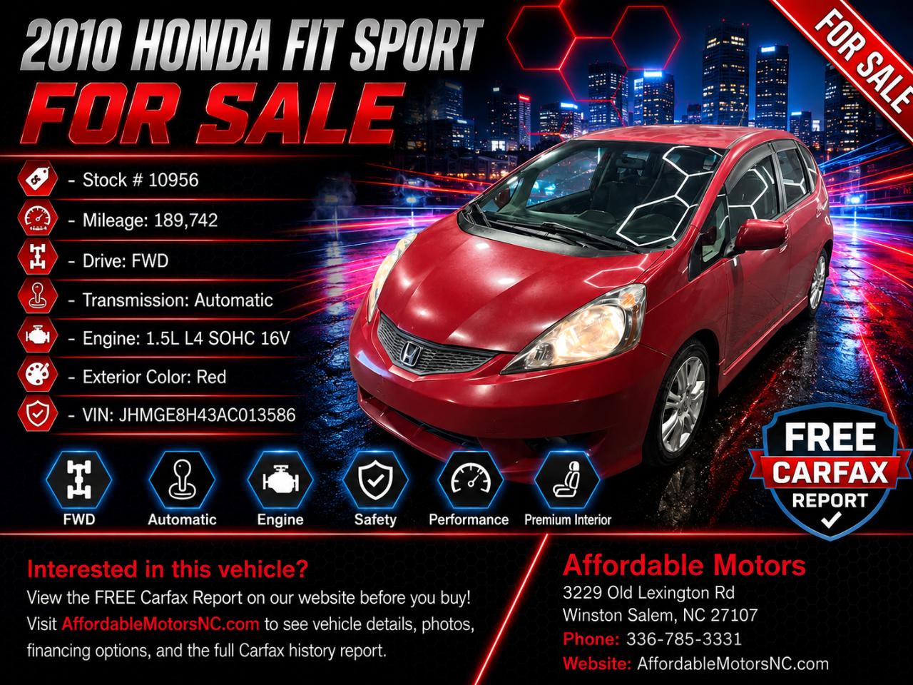 Honda Fit Sport 2010