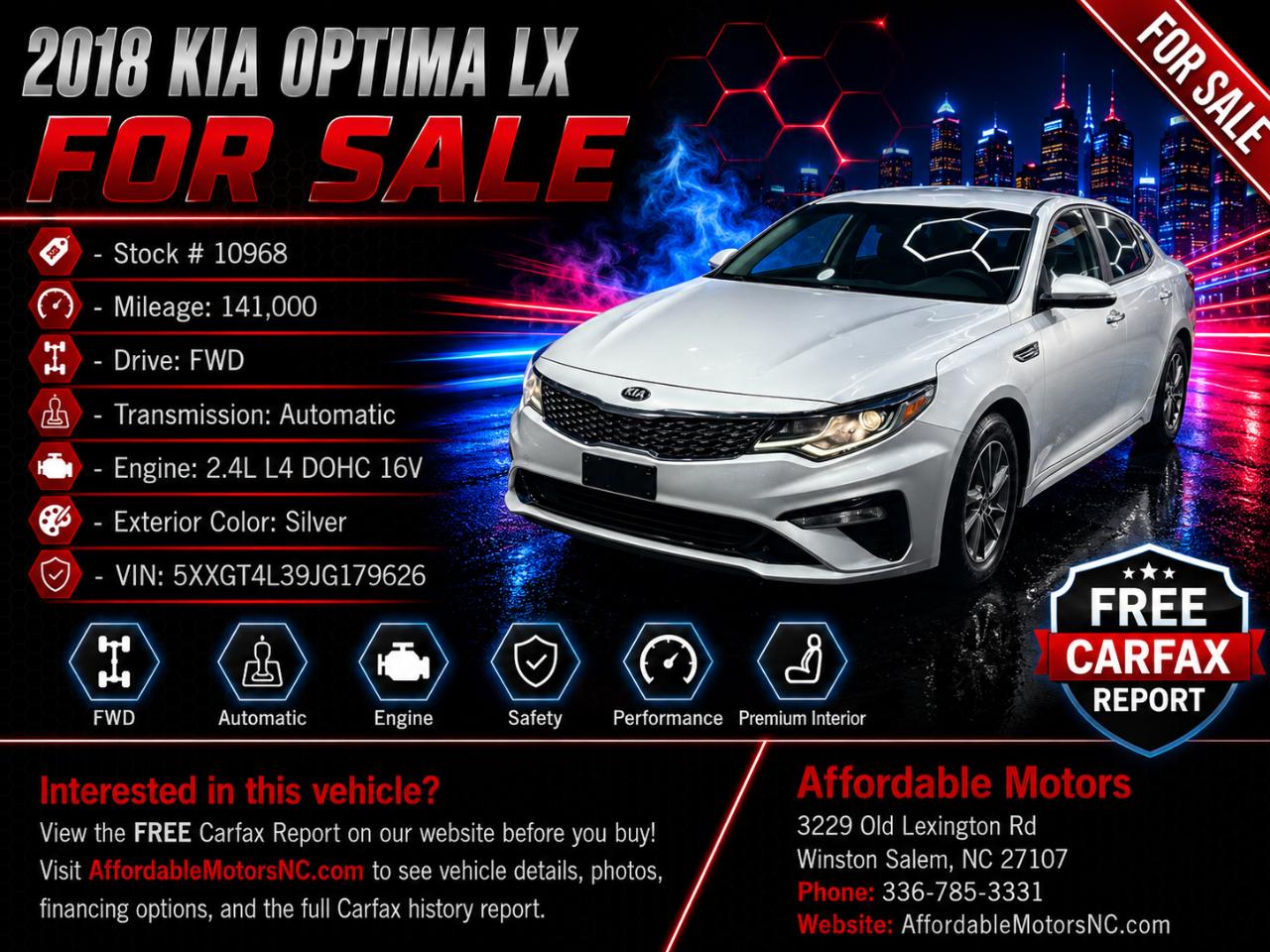 2018 Kia Optima LX