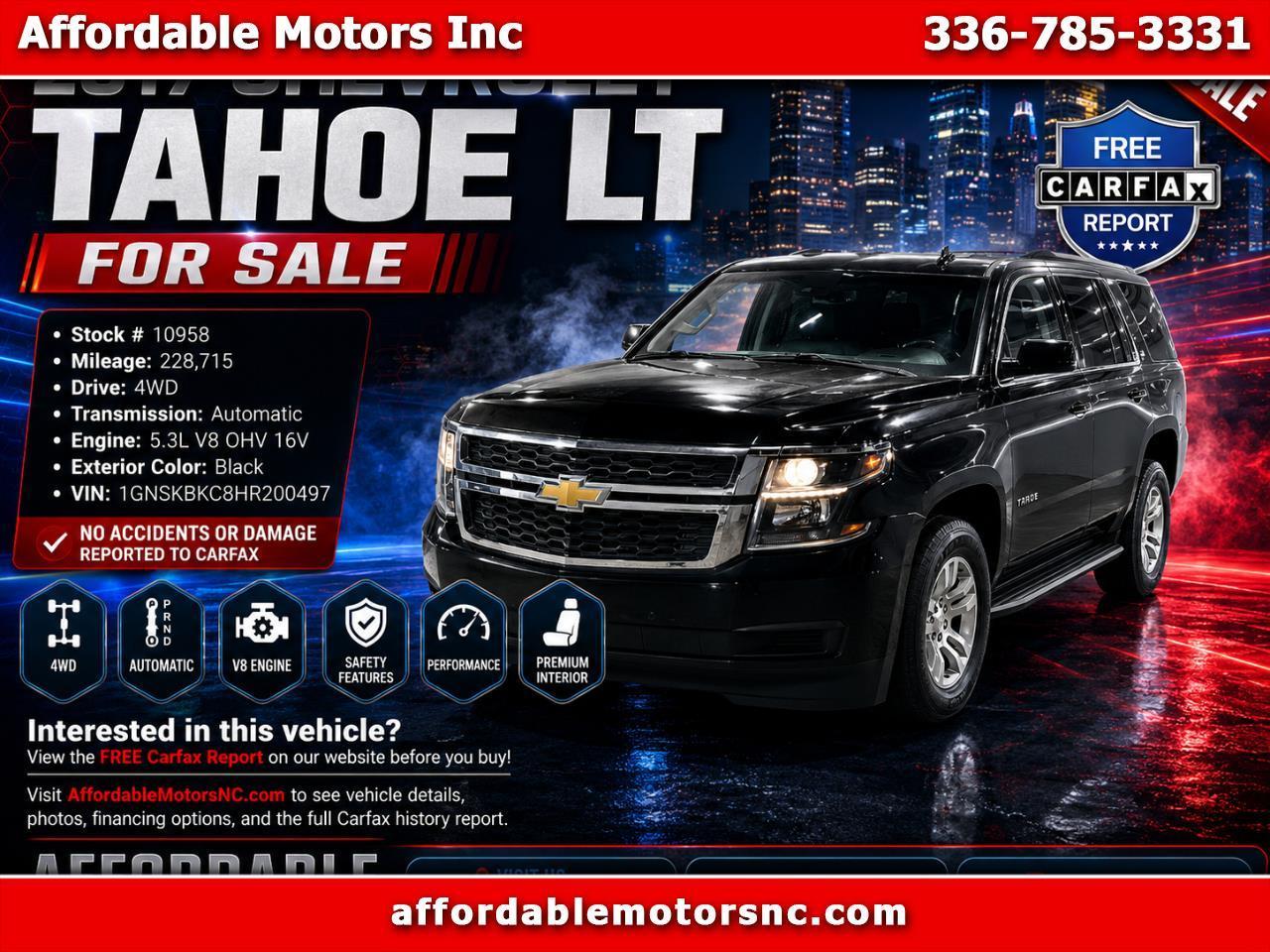 2017 Chevrolet Tahoe LT 4WD