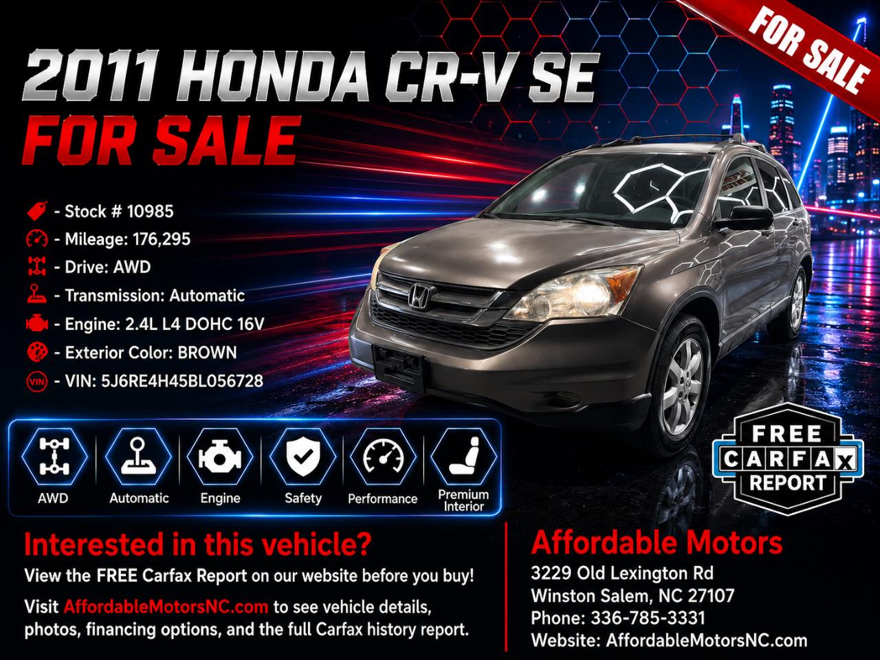 Honda CR-V SE 4WD 2011