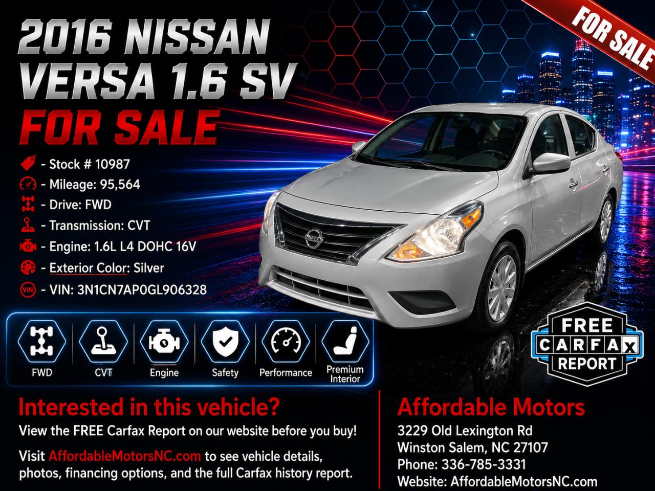 Nissan Versa 1.6 S 5M 2016