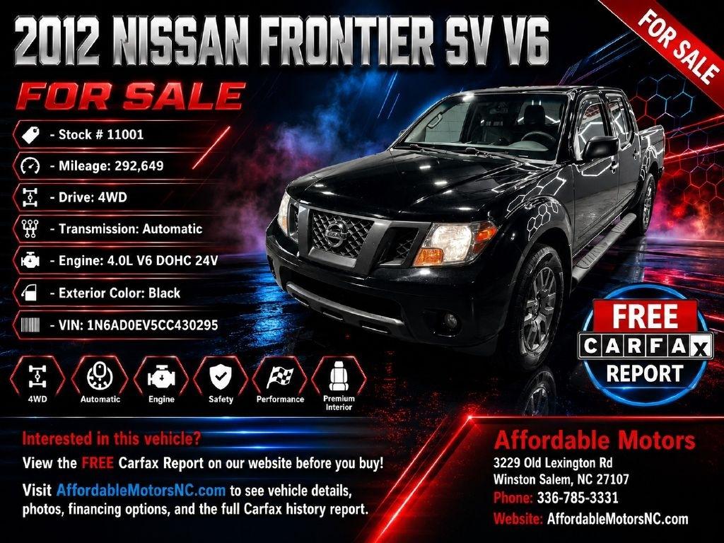 2012 Nissan Frontier S Crew Cab 4WD