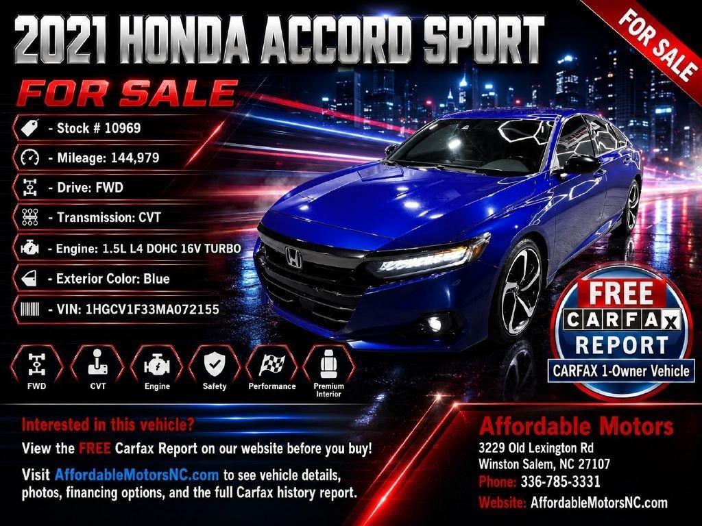 2021 Honda Accord Sport CVT