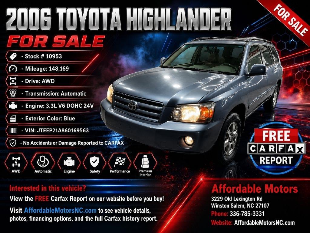 Toyota Highlander Limited V6 4WD 2006