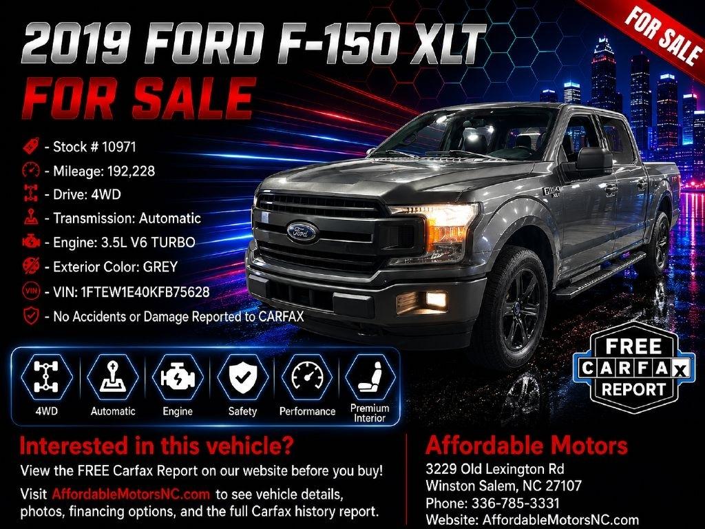 Ford F-150 XLT SuperCrew 6.5-ft. Bed 4WD 2019