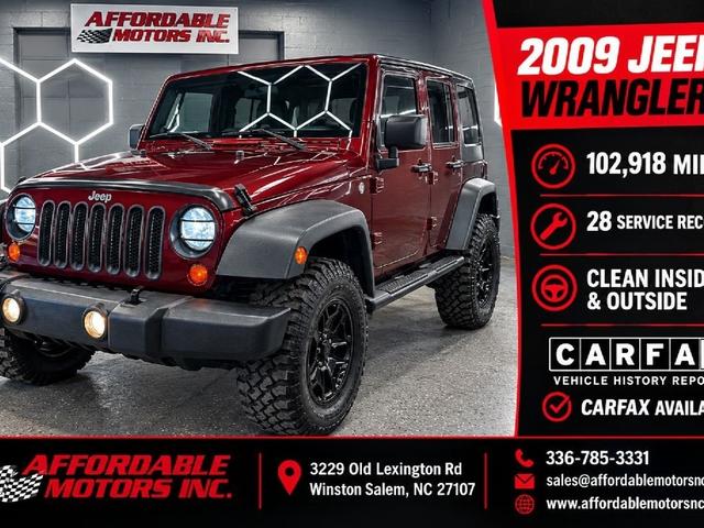 Red 2009 Jeep Wrangler SUV / Crossover Four-Wheel Drive Automatic