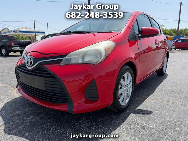 Red 2015 Toyota Yaris Hatchback Front-Wheel Drive Automatic