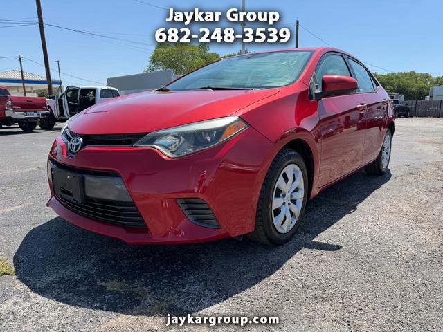 Red 2015 Toyota Corolla Sedan Front-Wheel Drive Automatic