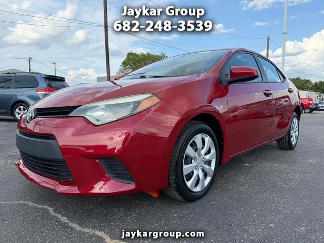 Red 2014 Toyota Corolla Sedan Front-Wheel Drive Automatic