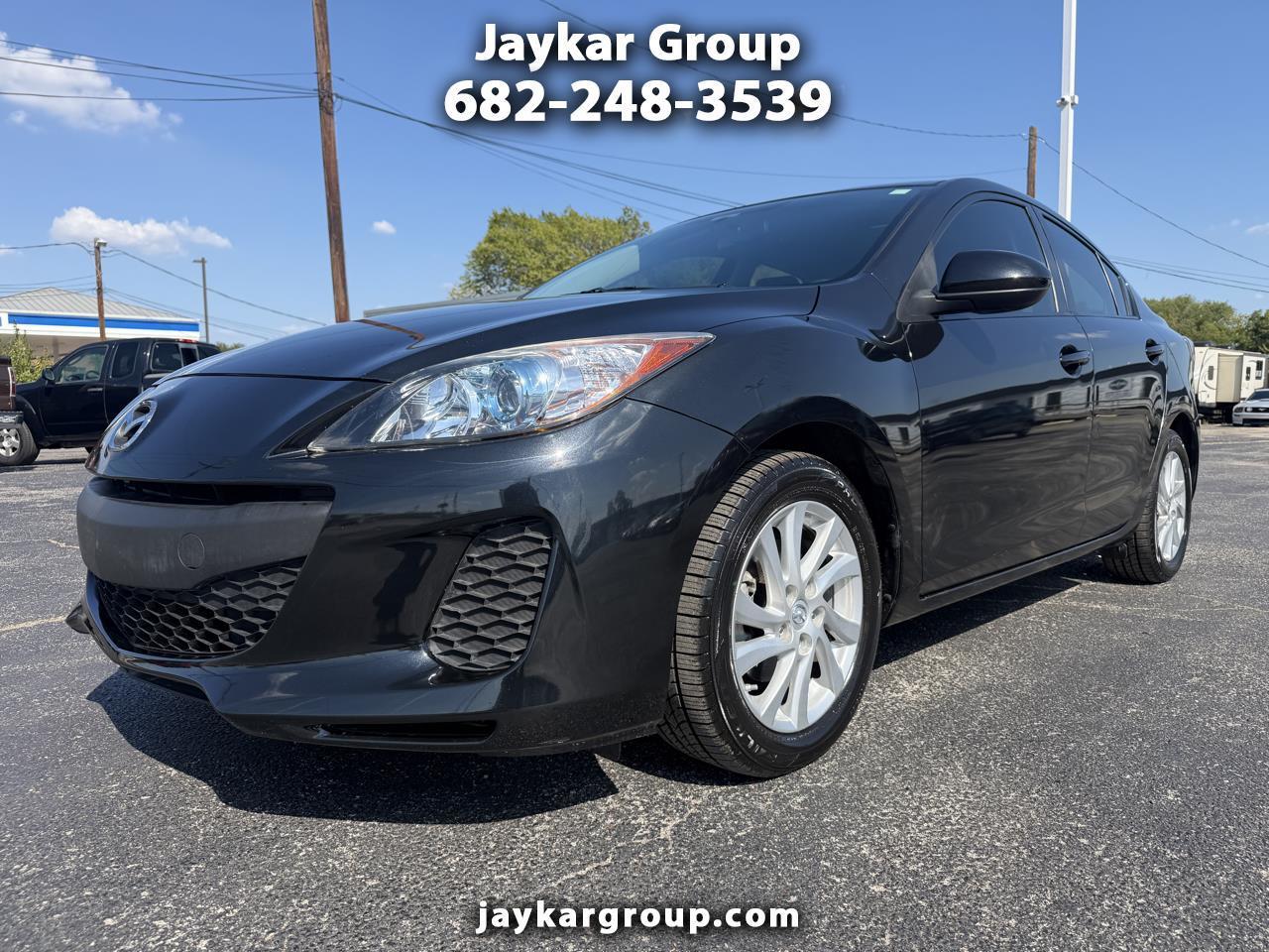 Black 2012 Mazda MAZDA3 Sedan Front-Wheel Drive Automatic