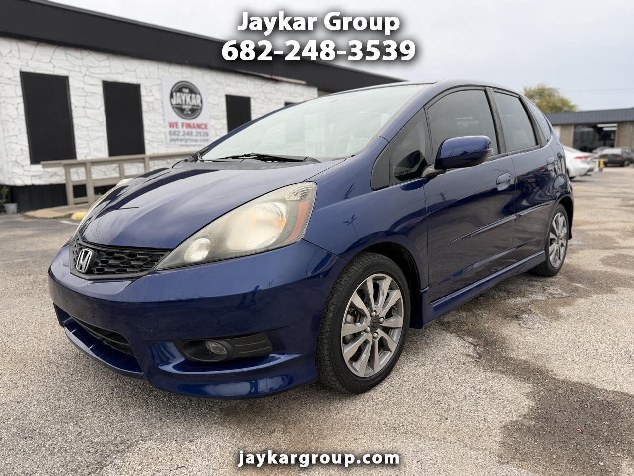 Blue 2013 Honda Fit Hatchback Front-Wheel Drive Automatic