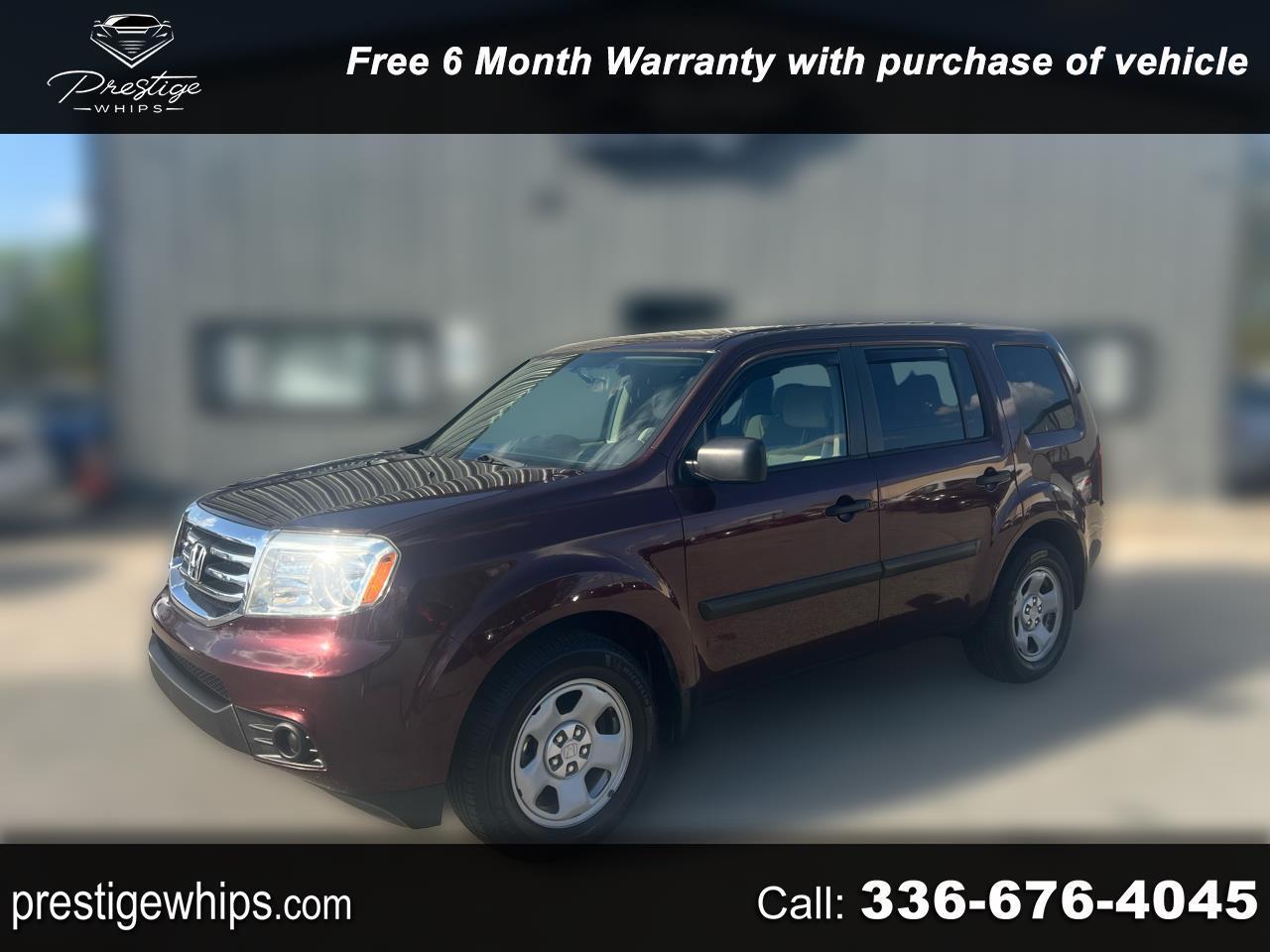 2013 Honda Pilot LX 4WD 5-Spd AT