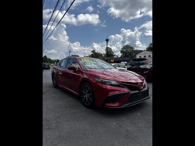 Red 2021 Toyota Camry Sedan Front-Wheel Drive