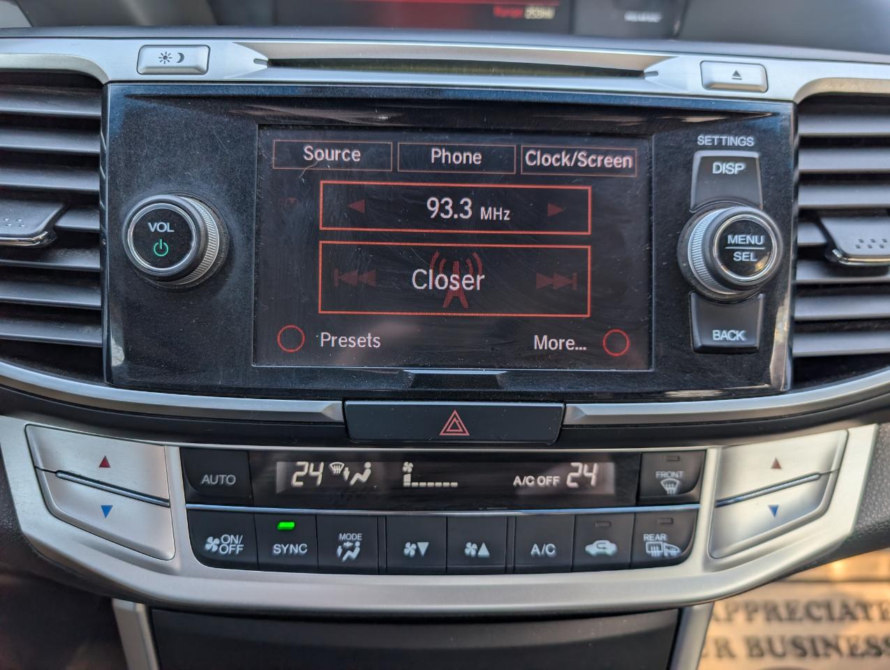 Honda Accord EX Coupe CVT 2014