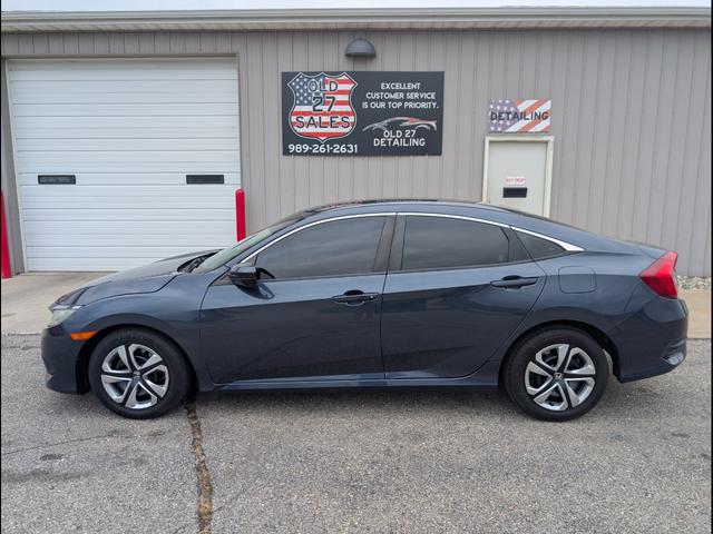Blue 2016 Honda Civic Sedan Front-Wheel Drive Continuously Variable Transmission