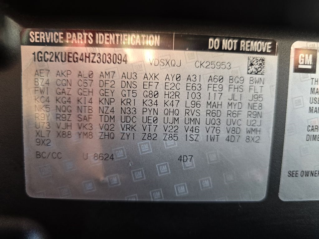 Chevrolet Silverado 2500HD Work Truck Double Cab Long Box 4WD 2017