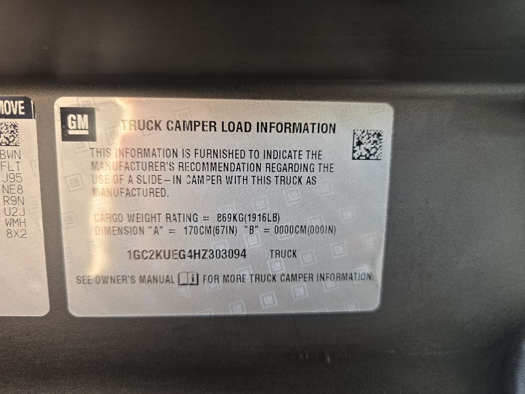 Chevrolet Silverado 2500HD Work Truck Double Cab Long Box 4WD 2017