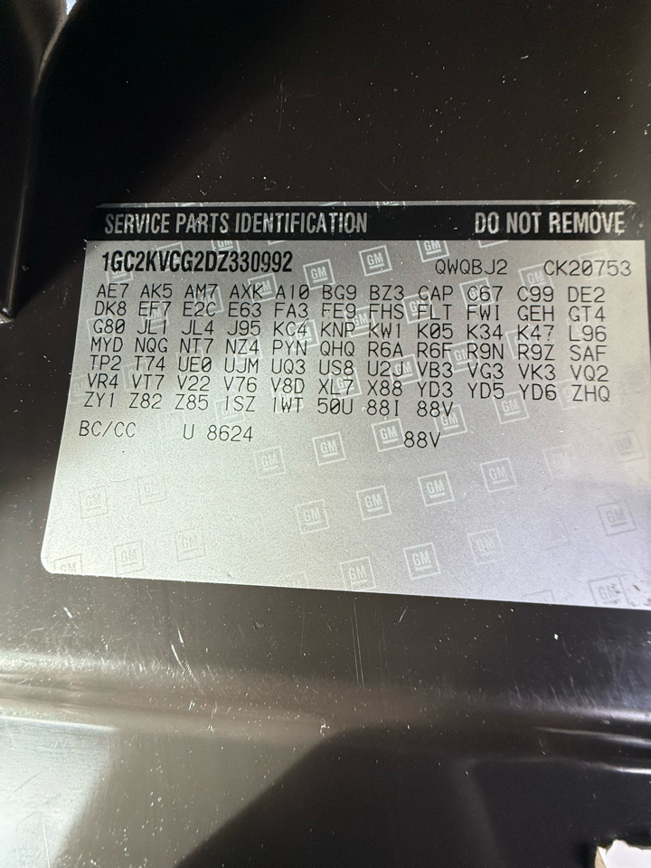 Chevrolet Silverado 2500HD Work Truck Ext. Cab 4WD 2013