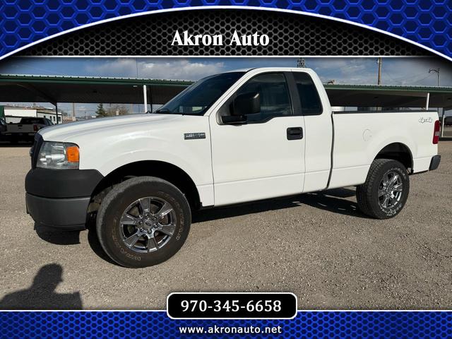 White 2008 Ford F-150 XL 4WD Pickup Truck Four-Wheel Drive Automatic