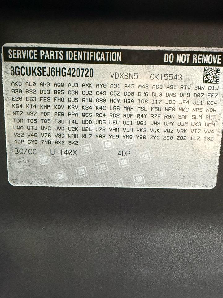 Chevrolet Silverado 1500 LTZ Crew Cab 4WD 2017