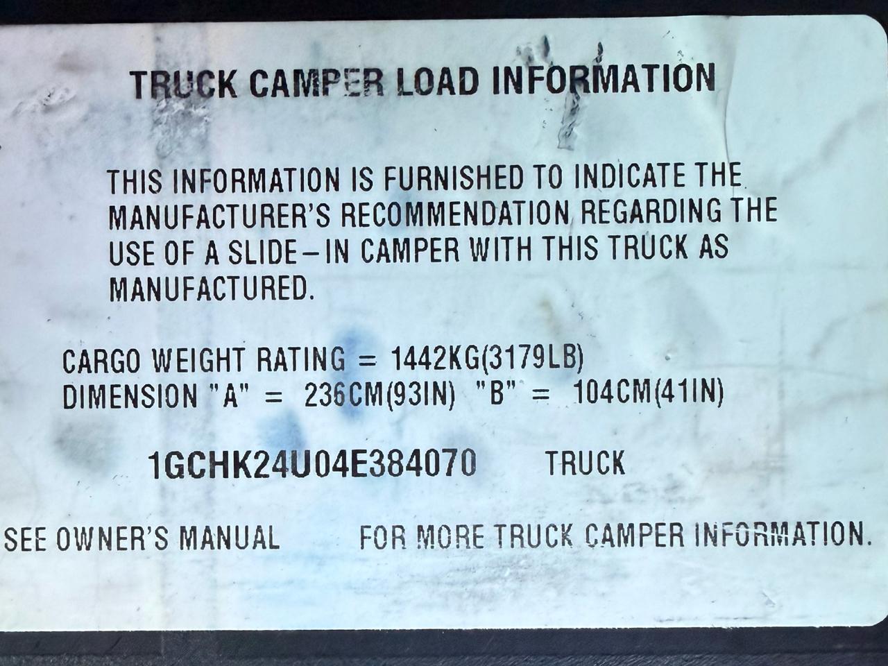 Chevrolet Silverado 2500HD Work Truck Long Bed 4WD 2004