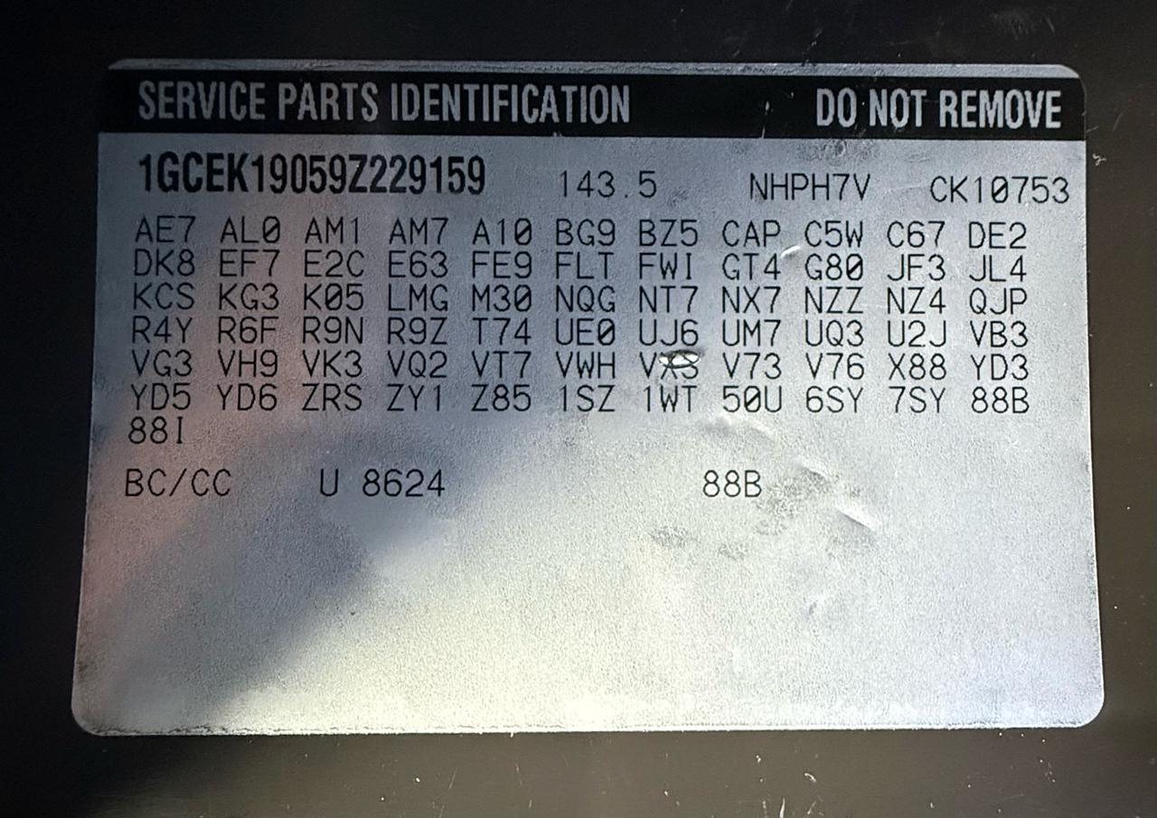 Chevrolet Silverado 1500 Work Truck Ext. Cab Short Bed 4WD 2009