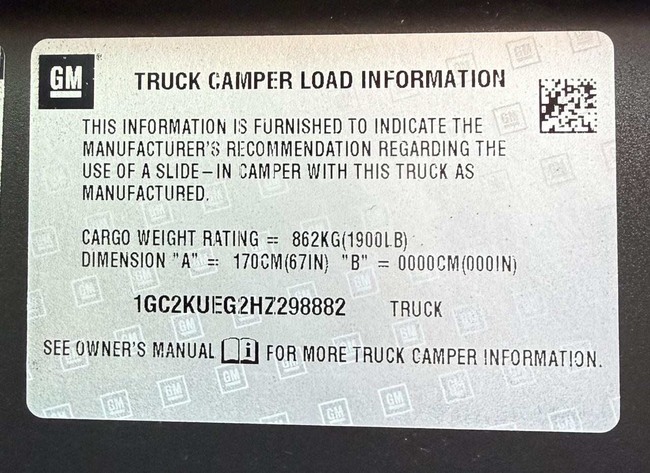 Chevrolet Silverado 2500HD Work Truck Double Cab Long Box 4WD 2017