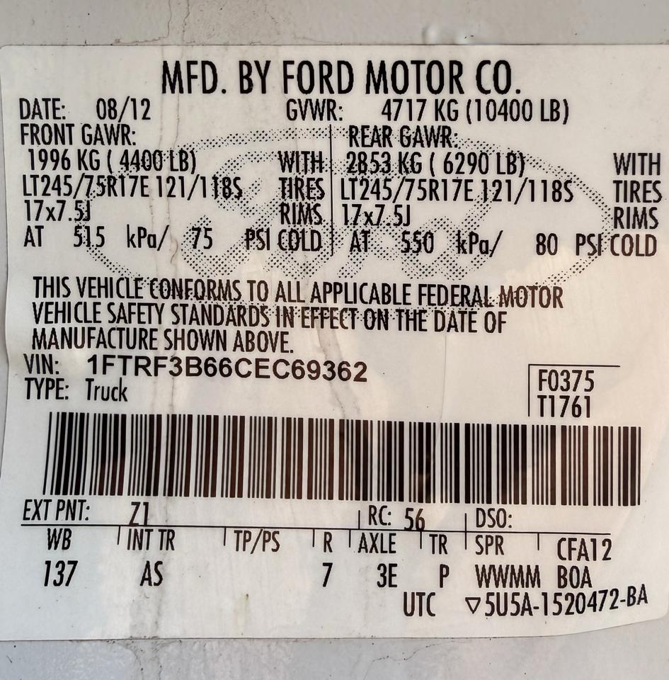 Ford F-350 SD XL 4WD 2012