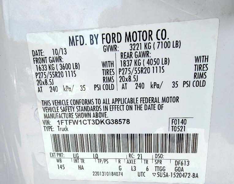 Ford F-150 Lariat 2013