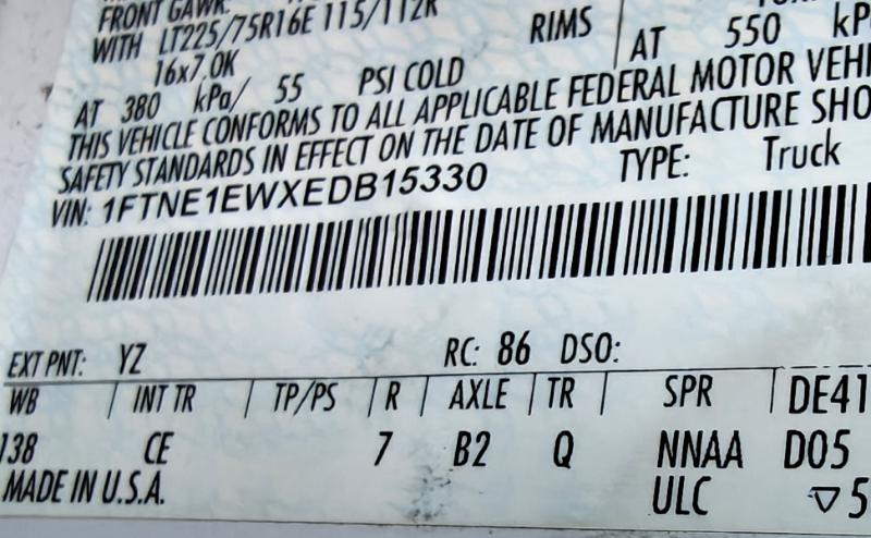 Ford Econoline E-150 2014