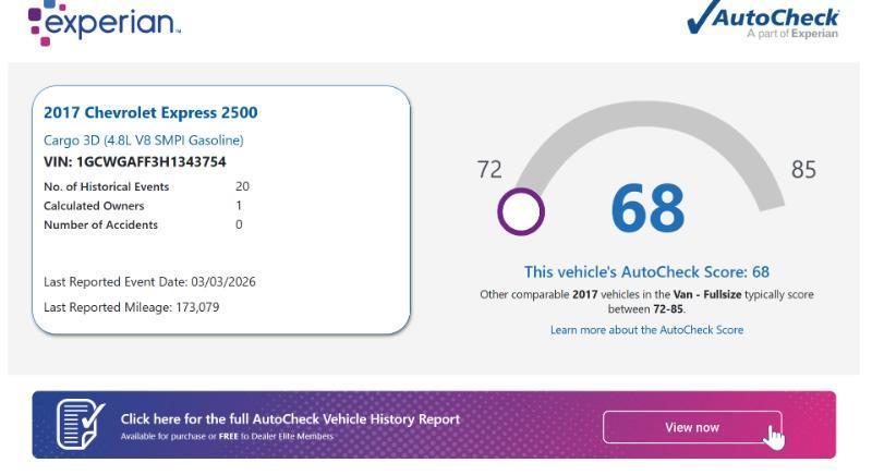 Chevrolet Express 2500 Cargo 2017