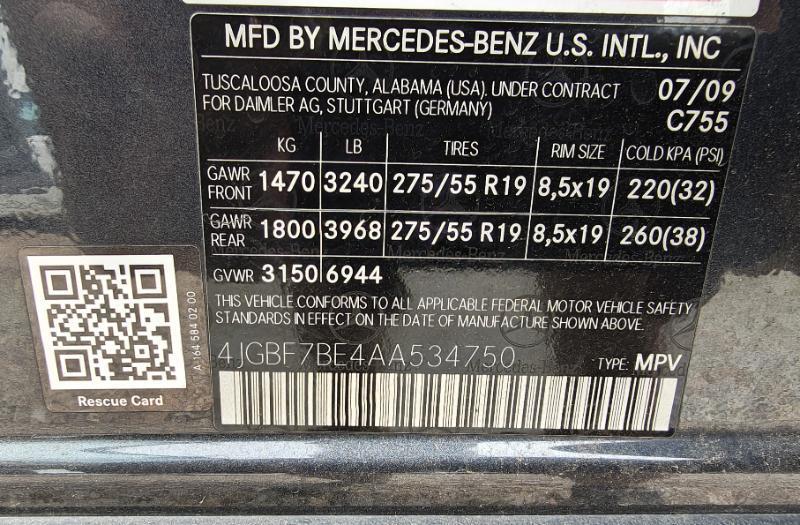 Mercedes-Benz GL-Class GL450 4MATIC 2010