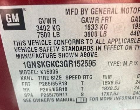 Chevrolet Suburban LS 4WD 2016