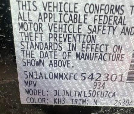 Infiniti QX60 Base AWD 2015