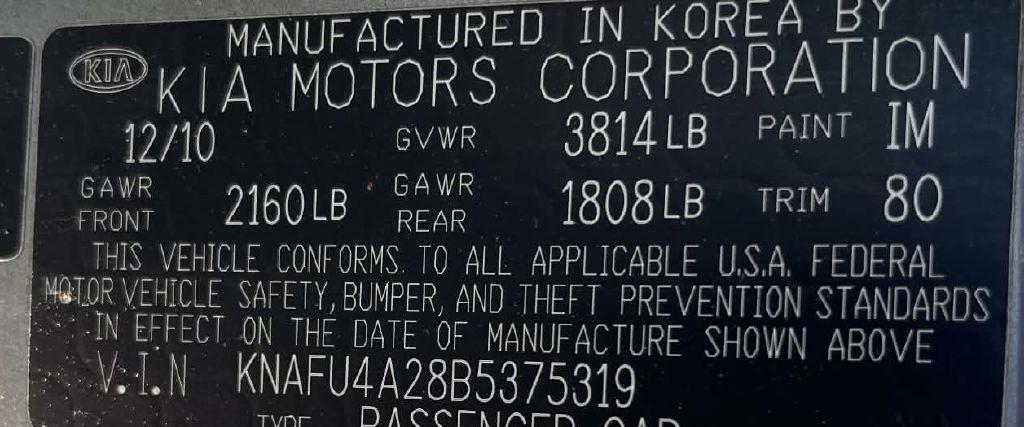 Kia Forte EX 2011