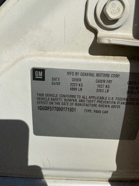 Cadillac CTS 3.6L SFI 2009