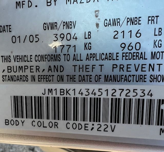 Mazda MAZDA3 s 5-Door 2005