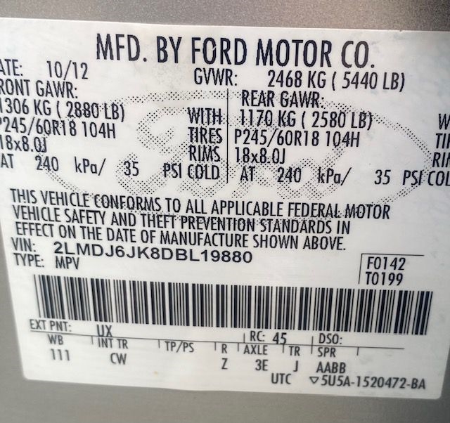 Lincoln MKX FWD 2013