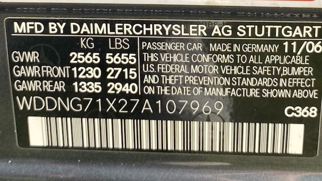 Mercedes-Benz S-Class S550 2007