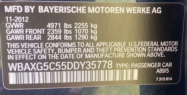 BMW 5-Series 528i 2013