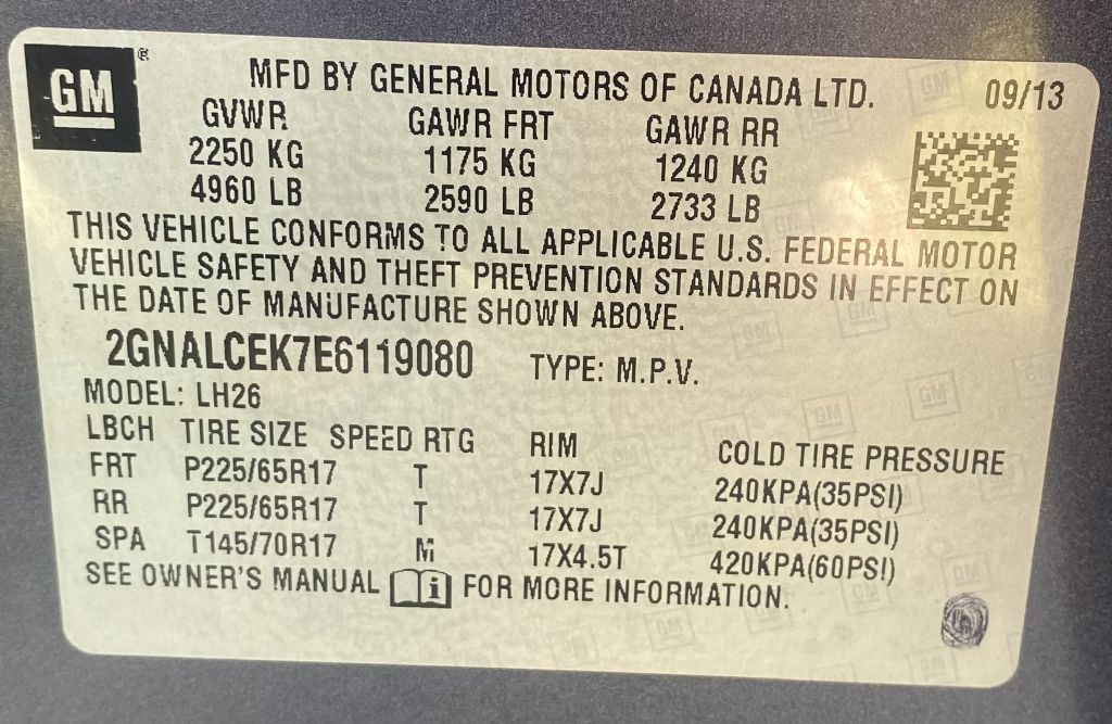 Chevrolet Equinox 2LT 2WD 2014 Chevrolet Equinox 2LT 2WD 2014