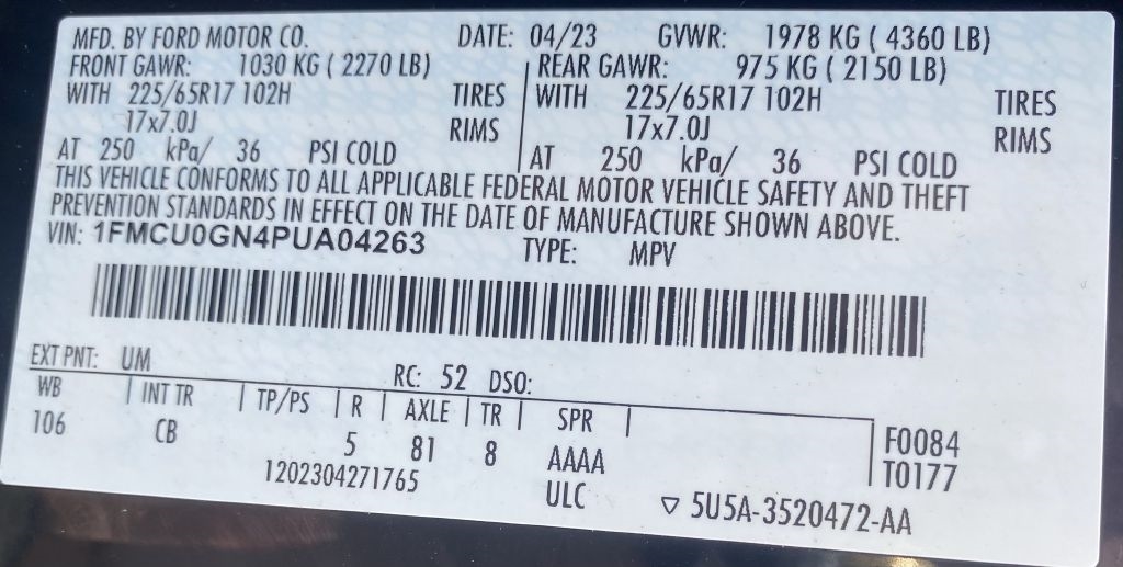 Ford Escape Active 2023