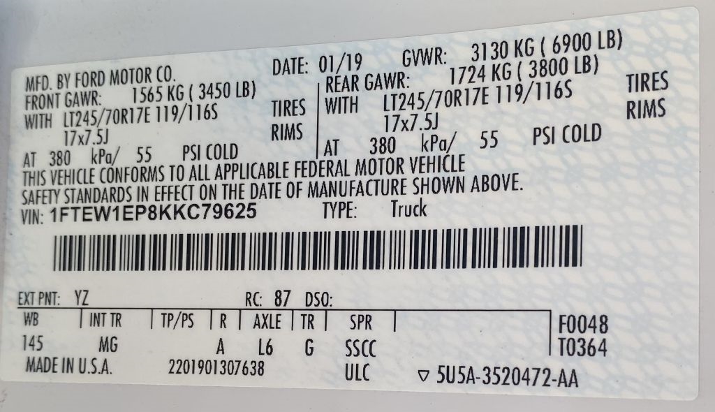 Ford F-150 XL SuperCrew 5.5-ft. Bed 4WD 2019 Ford F-150 XL SuperCrew 5.5-ft. Bed 4WD 2019