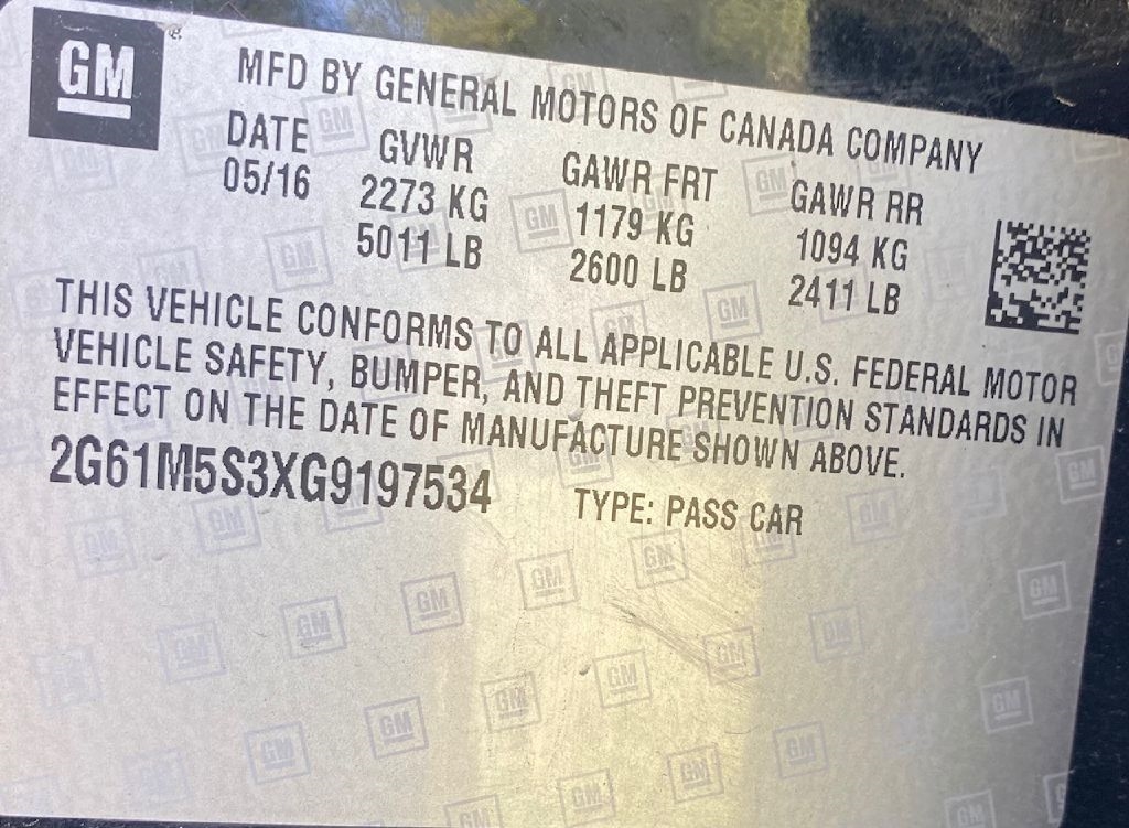 Cadillac XTS Luxury FWD 2016