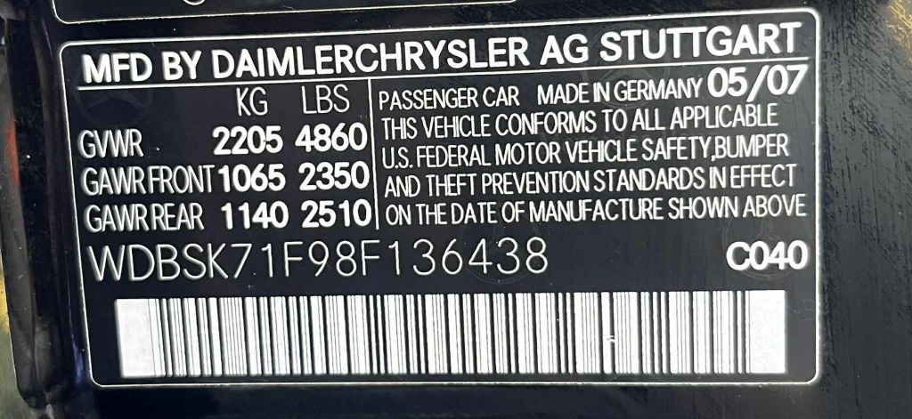 Mercedes-Benz SL-Class SL550 2008