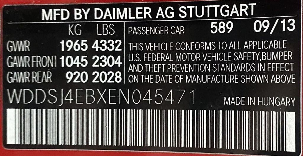 Mercedes-Benz CLA-Class CLA250 2014