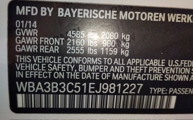 BMW 3-Series 328i xDrive Sedan 2014