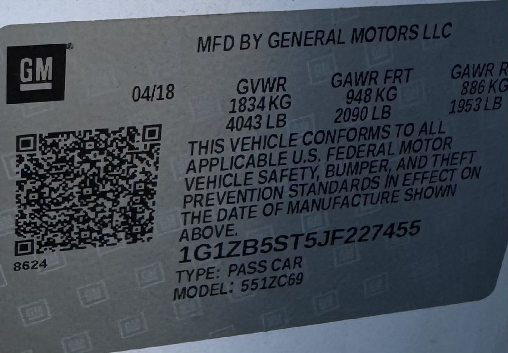 Chevrolet Malibu LS 2018